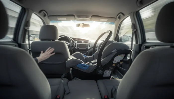 การใช้คาร์ซีทแรกเกิดในวันที่รีบเร่ง: 5 ข้อห้ามที่ห้ามละเลย 2 Babyhillsthailand dramatic motionblurred photo from inside a car