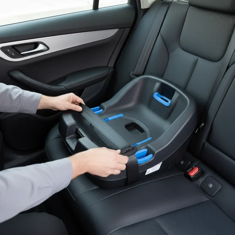 BabyHillsThailand ติดตั้งคาร์ซีทในรถไม่มี ISOFIX 3 4