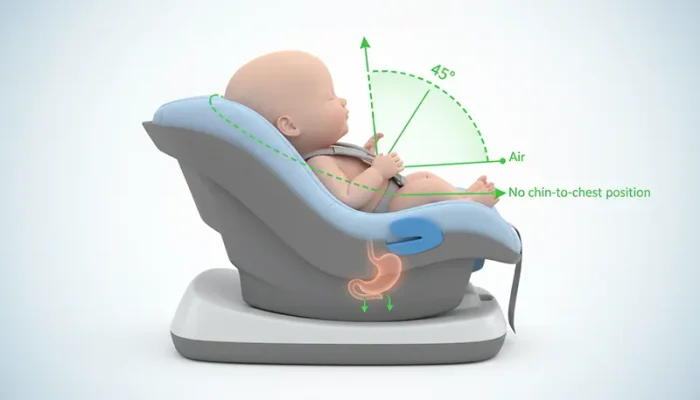BabyhillsThailand คาร์ซีทสำหรับทารกมี Reflux 4